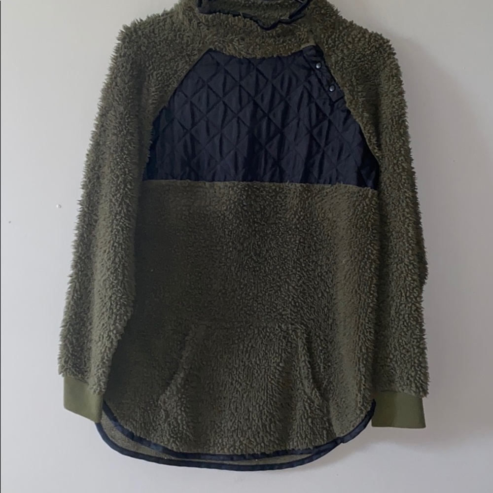 Green and Black fleece